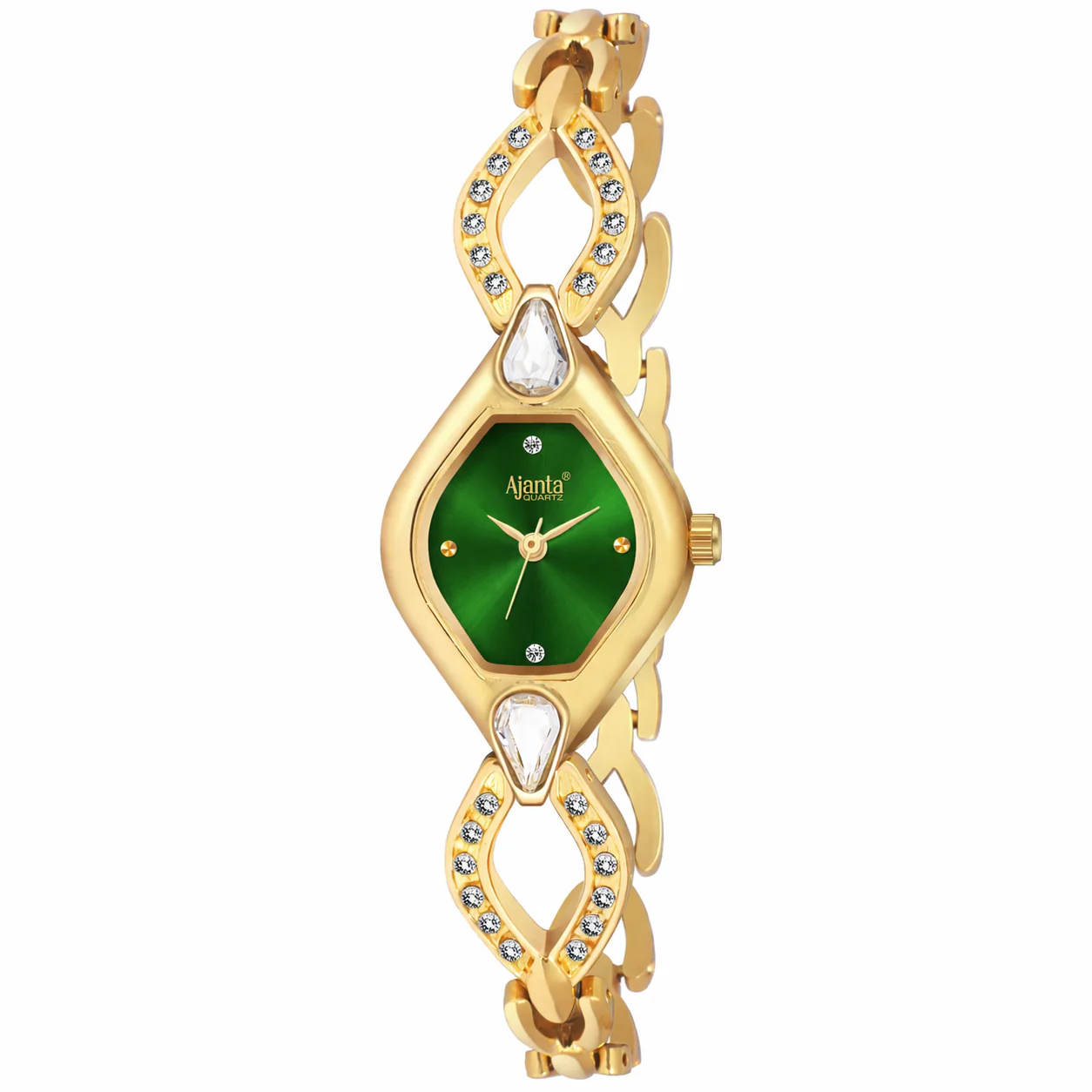 Ammarra Green Dial Gold-Tone Bracelet - Image 4