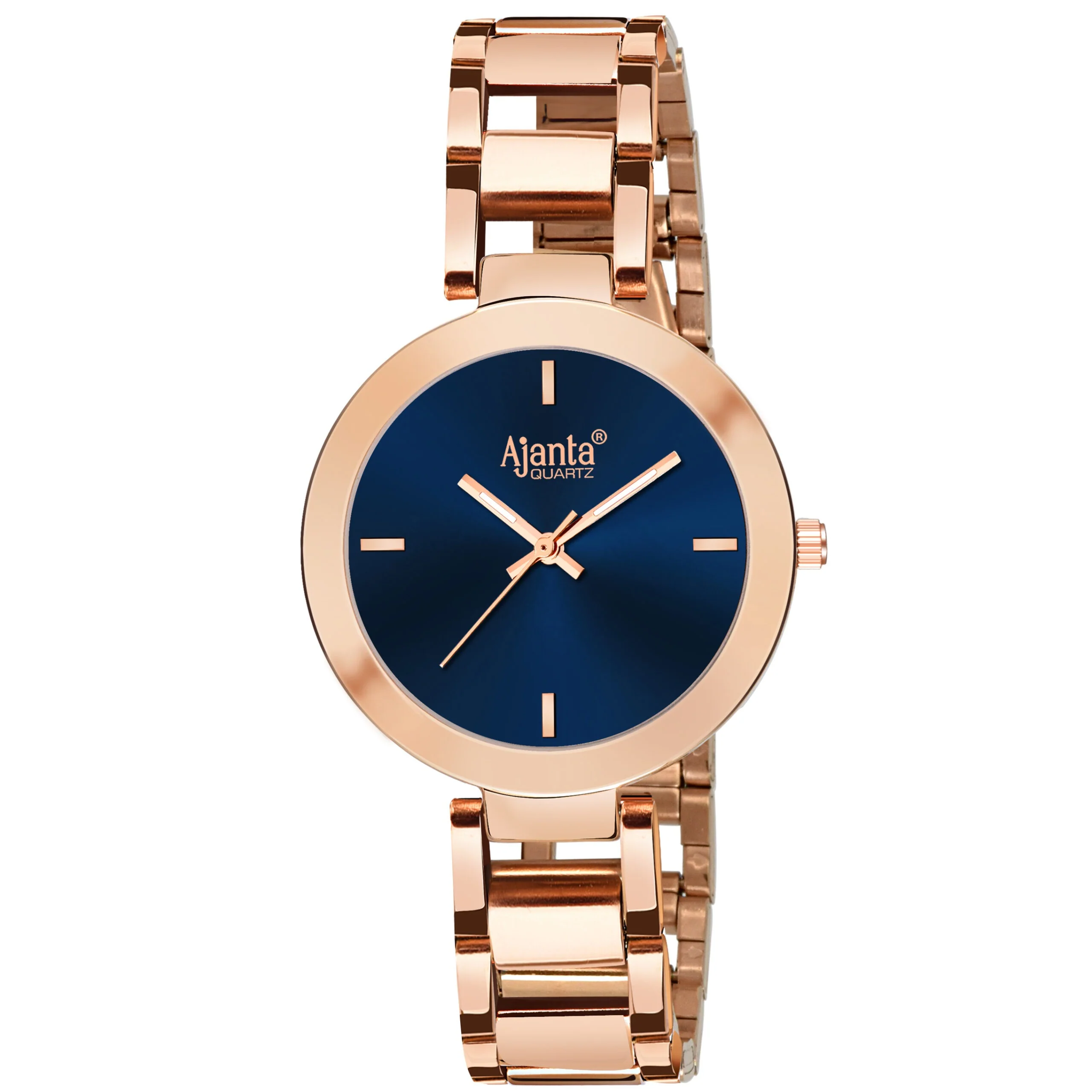 Stellar Blue Dial Rose Gold-Tone Stainless Steel Bracelet - Image 3