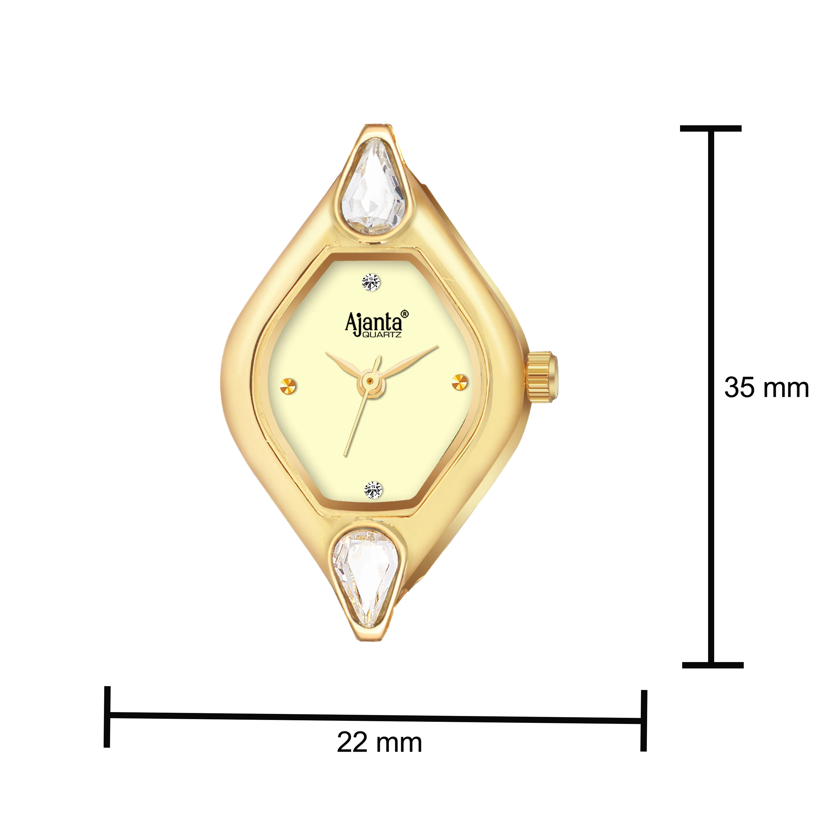 Ammarra Ivory Dial Gold-Tone Bracelet - Image 6