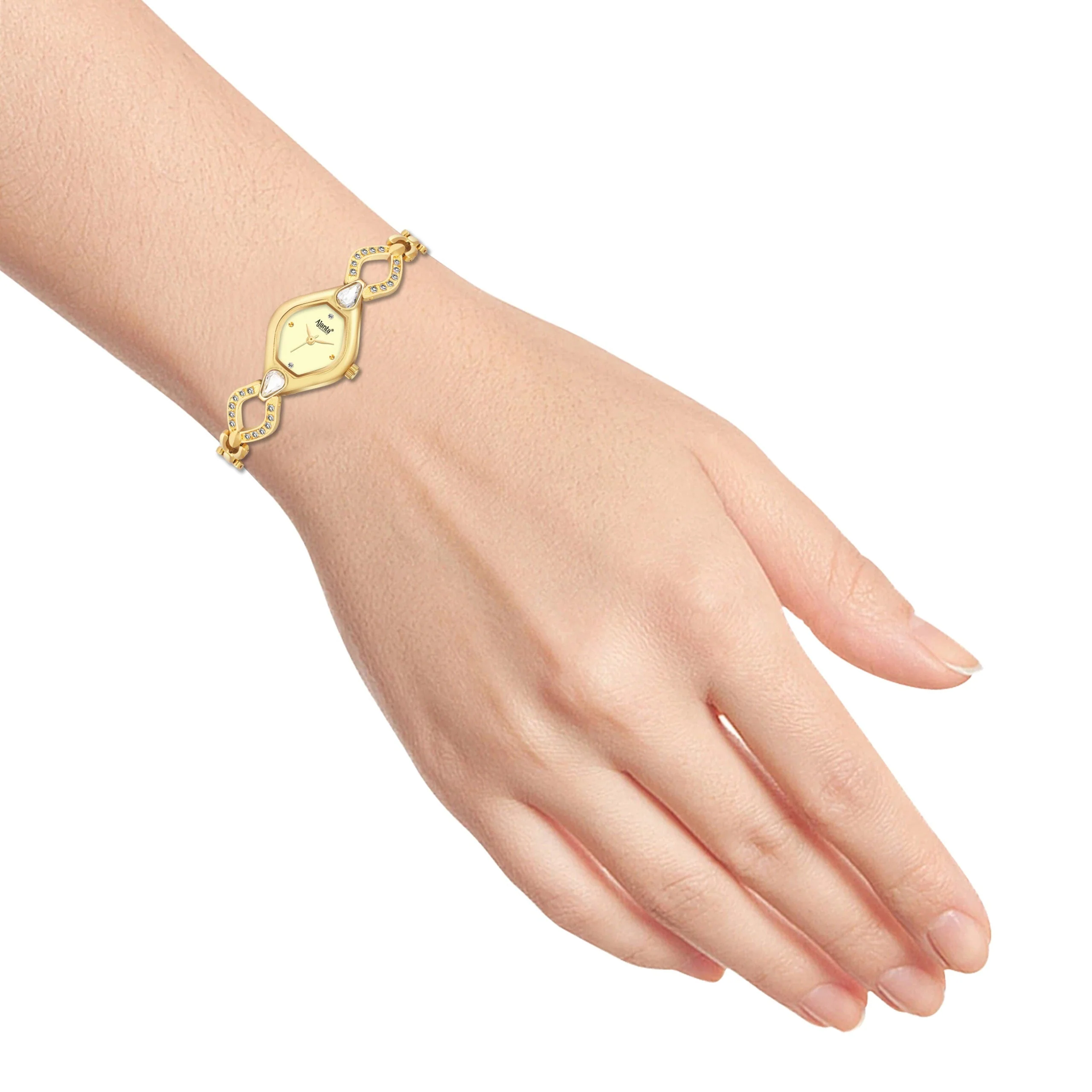 Ammarra Ivory Dial Gold-Tone Bracelet - Image 8