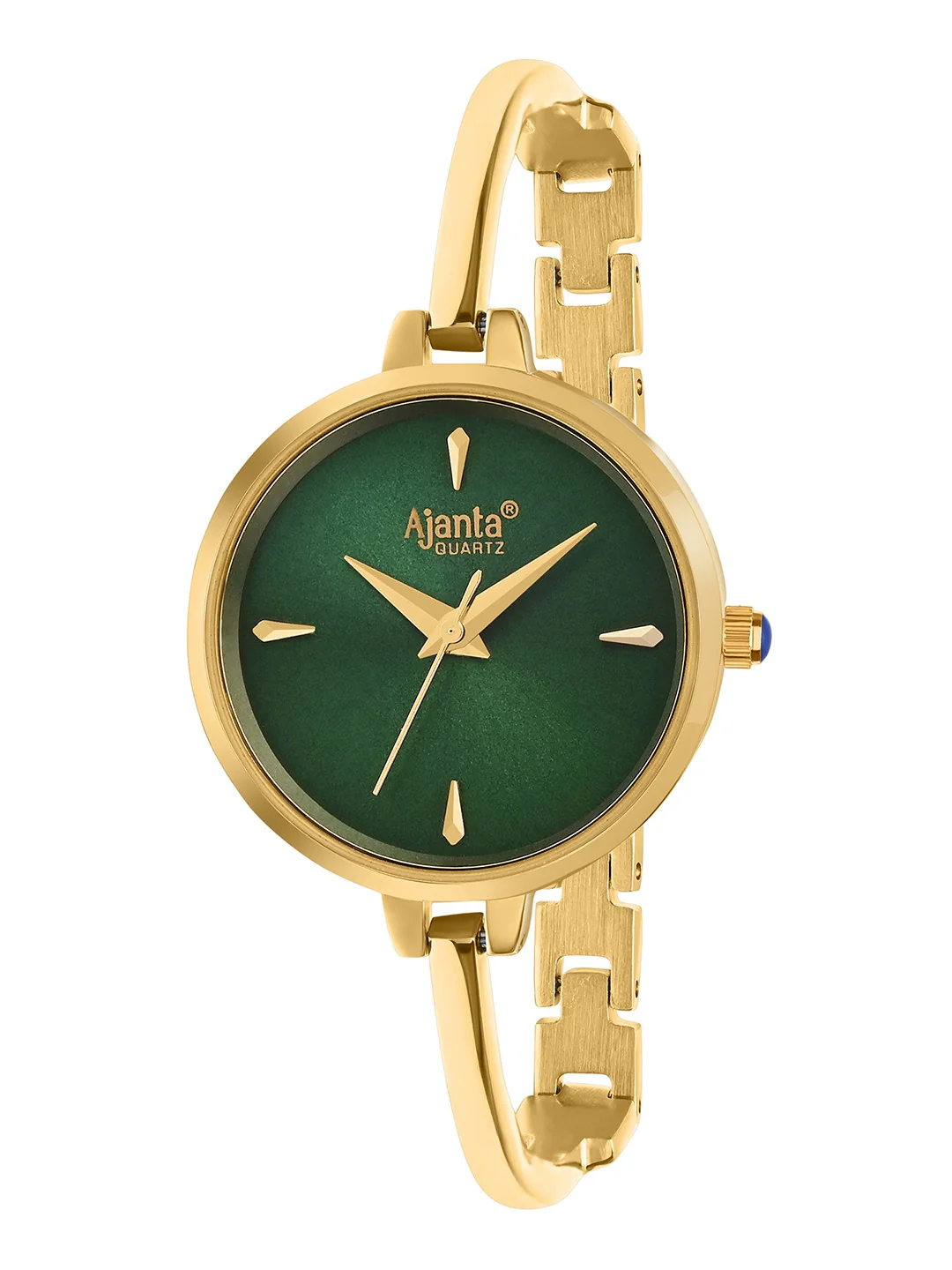 Sole' Green Sunray Dial Gold-Tone Bracelet - Image 3