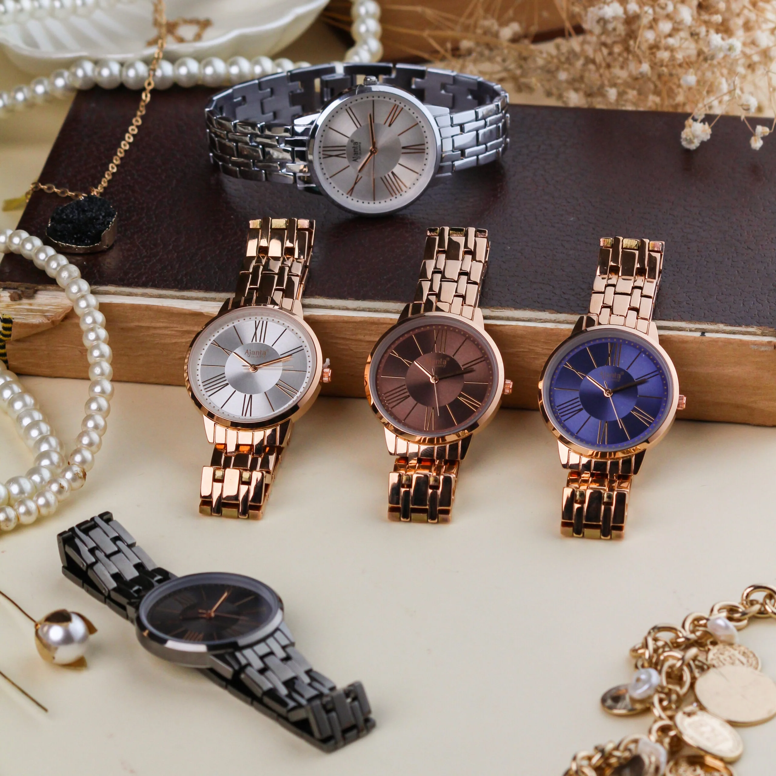 Show Stopper Brown Dial Rose Gold-Tone Bracelet - Image 6