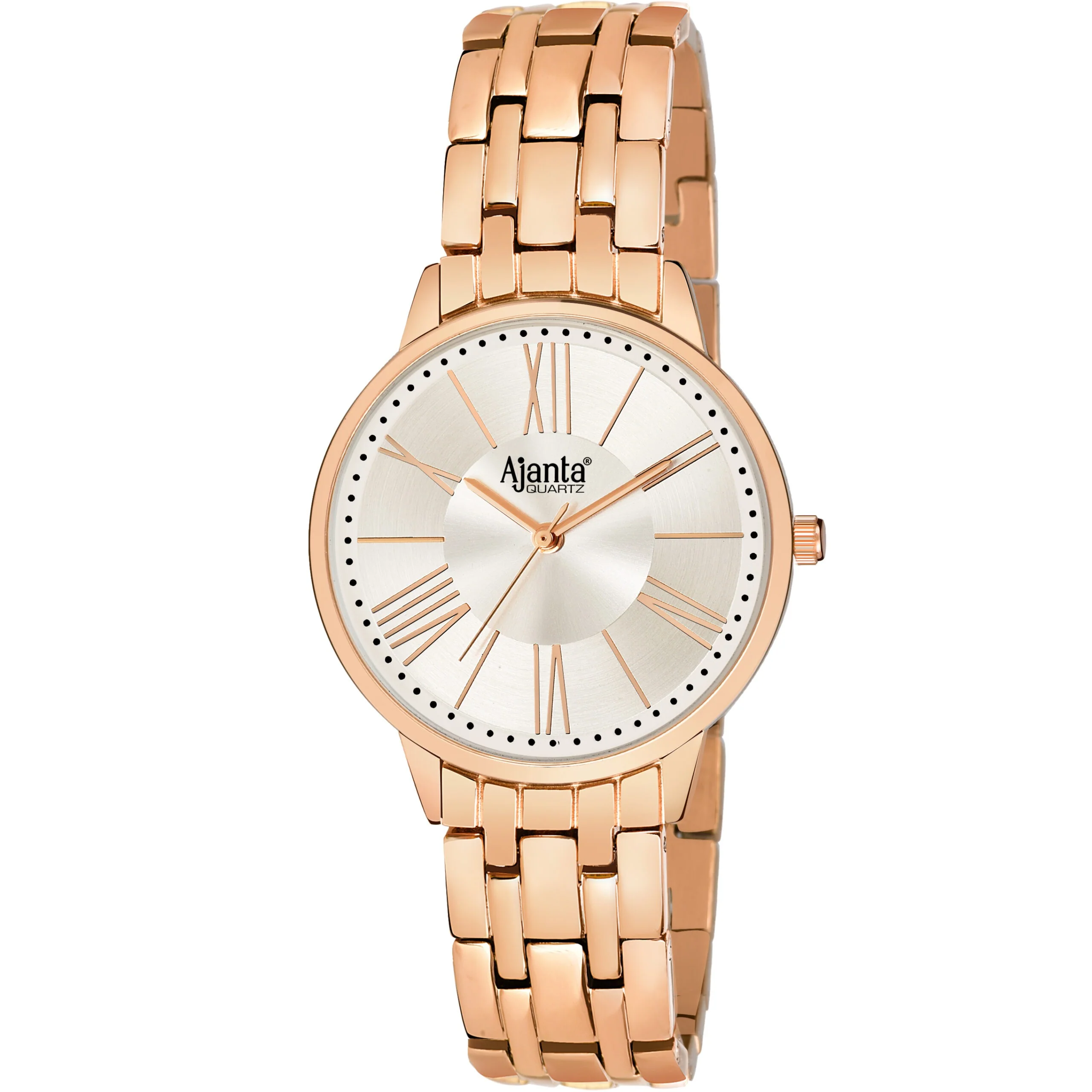Show Stopper Silver Dial Rose Gold-Tone Bracelet - Image 3