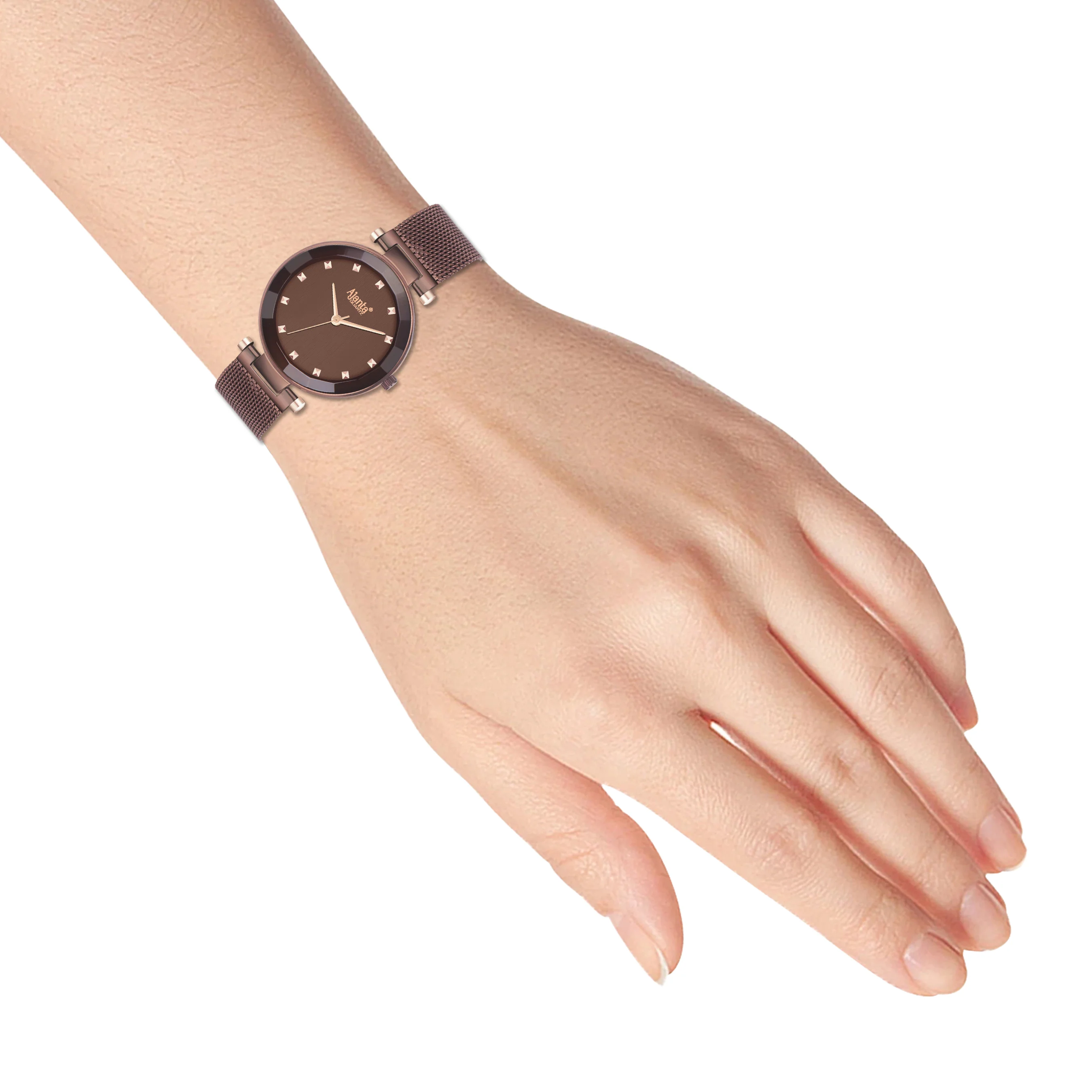 Flaire Brown Dial Brown Strap - Image 7