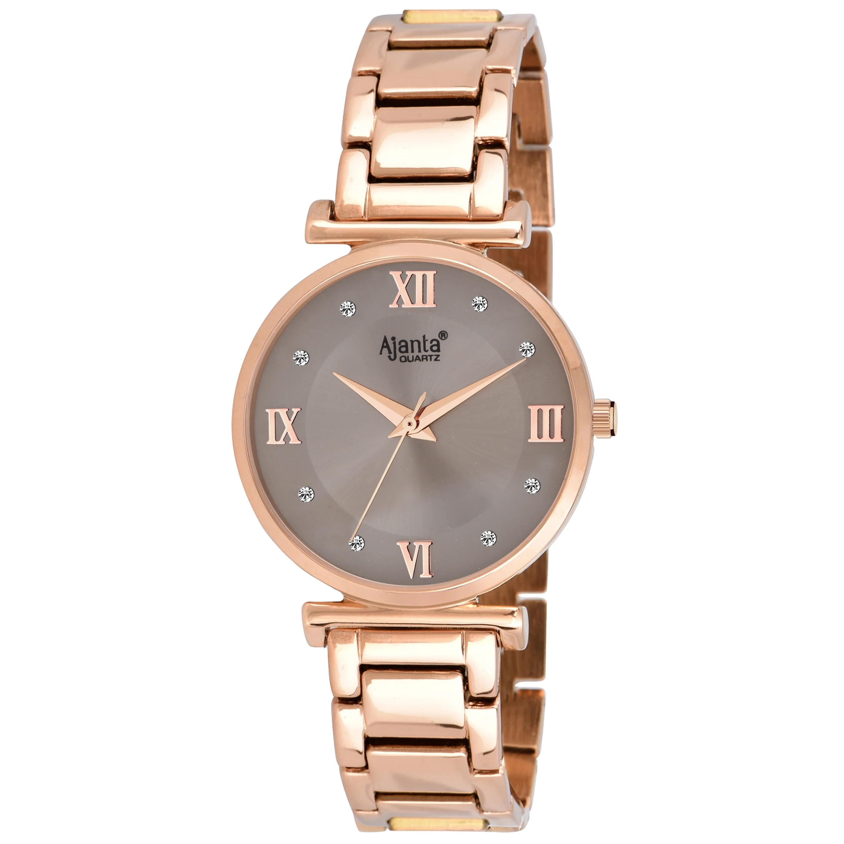 Lushora Grey Dial Rose Gold-Tone Bracelet - Image 4