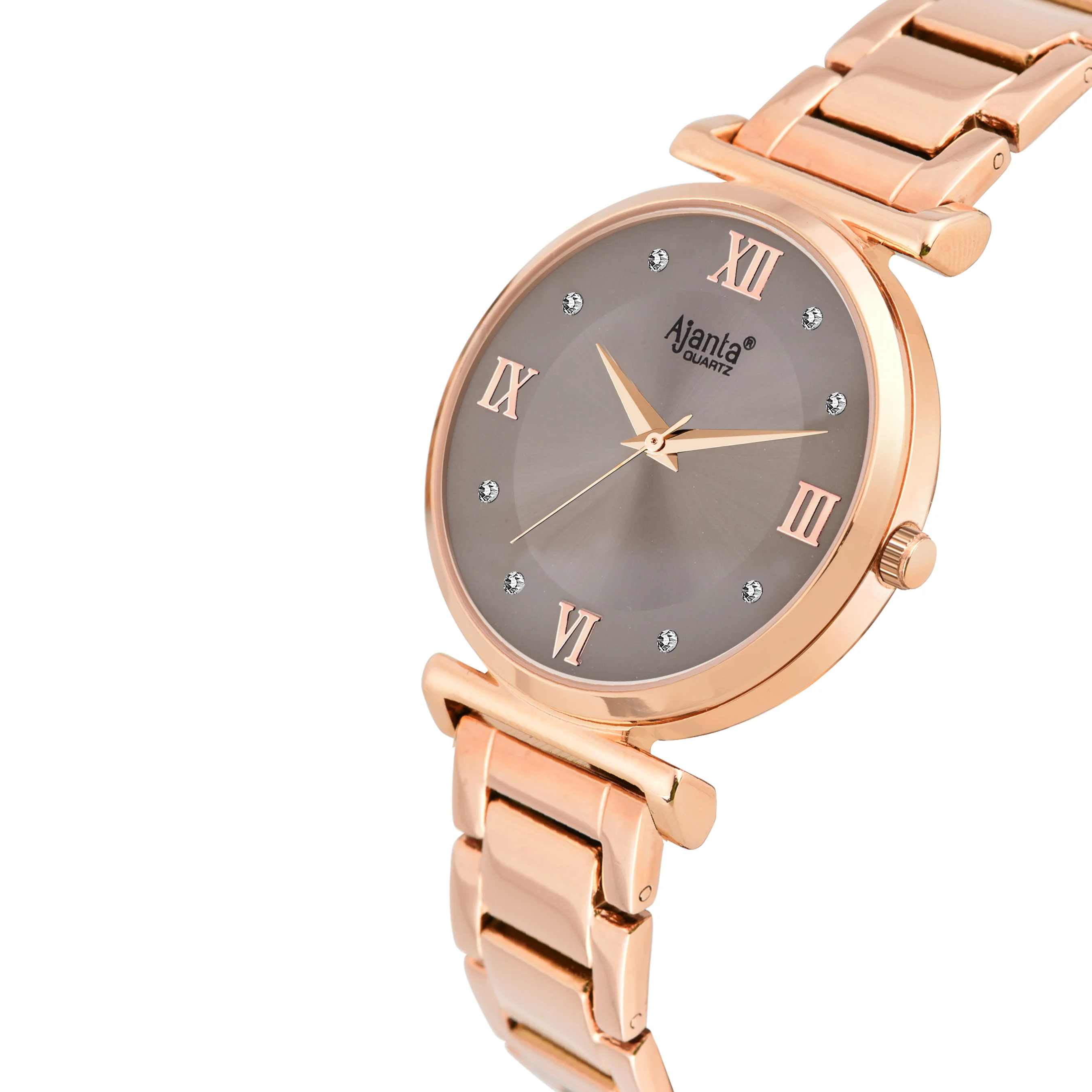 Lushora Grey Dial Rose Gold-Tone Bracelet - Image 5