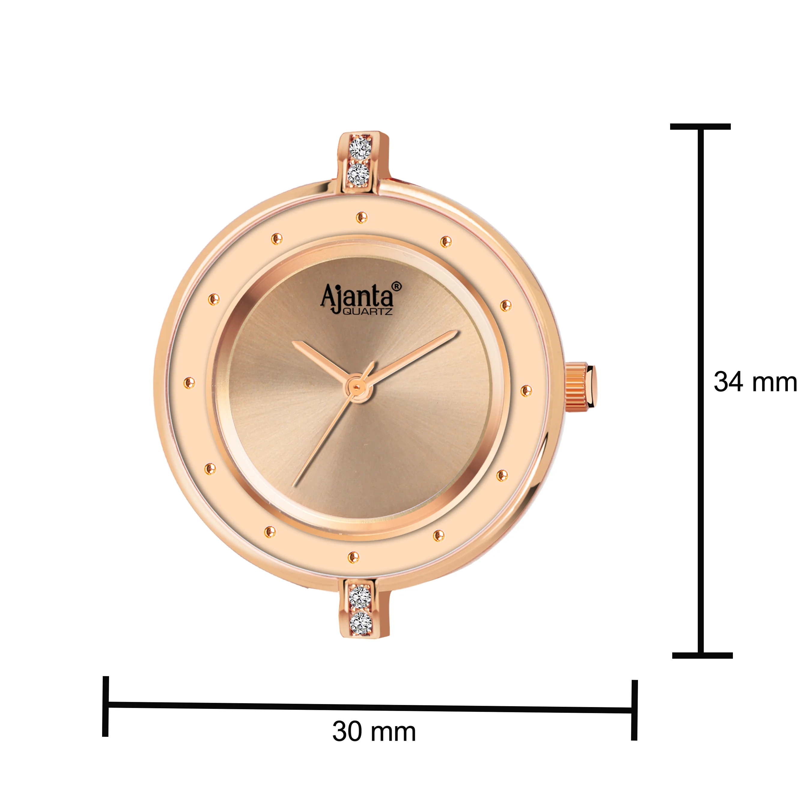 Florisse Rose Gold Dial Rose Gold-Tone Bracelet Watch - Image 5