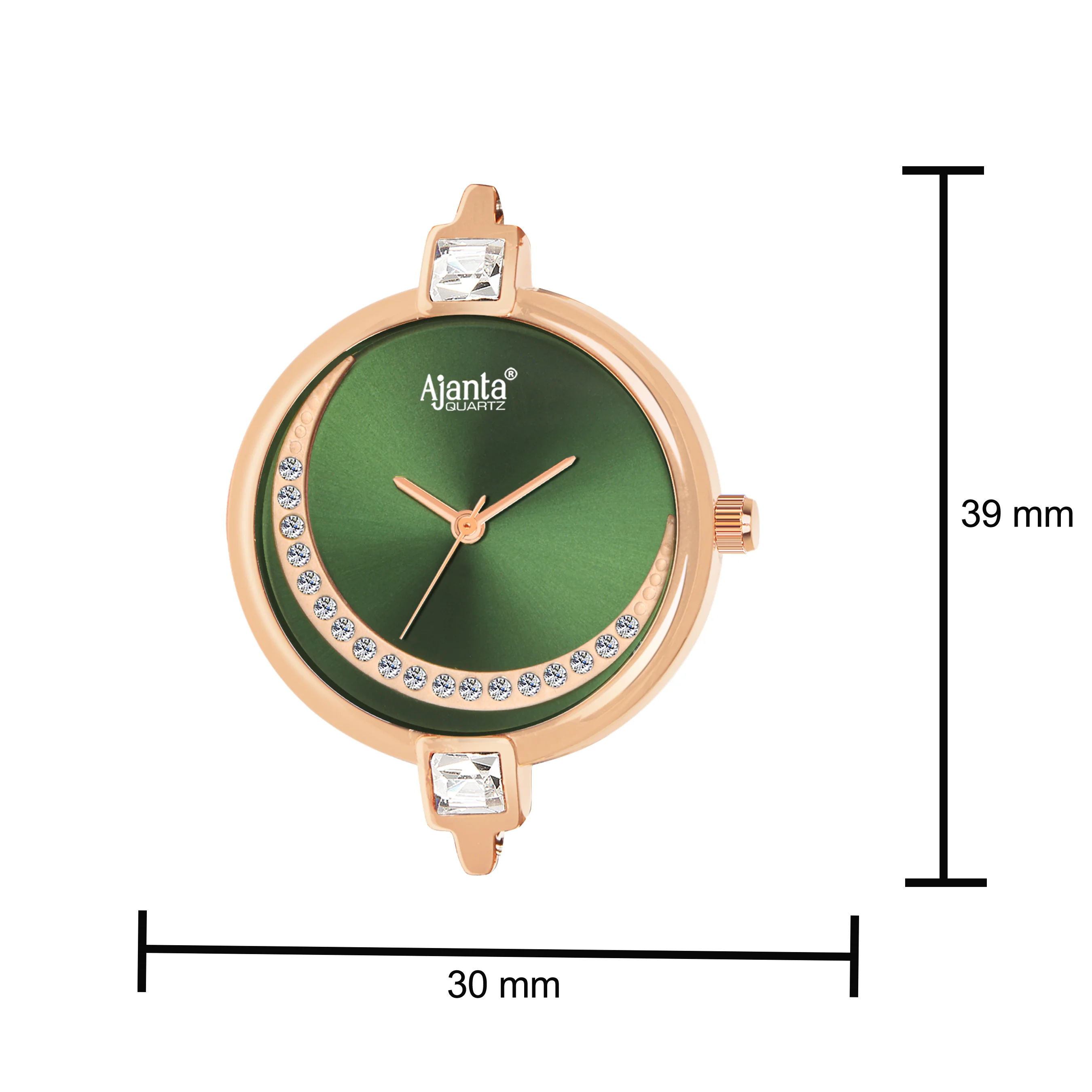 Celestia Green Dial Rose Gold-Tone Bracelet - Image 7