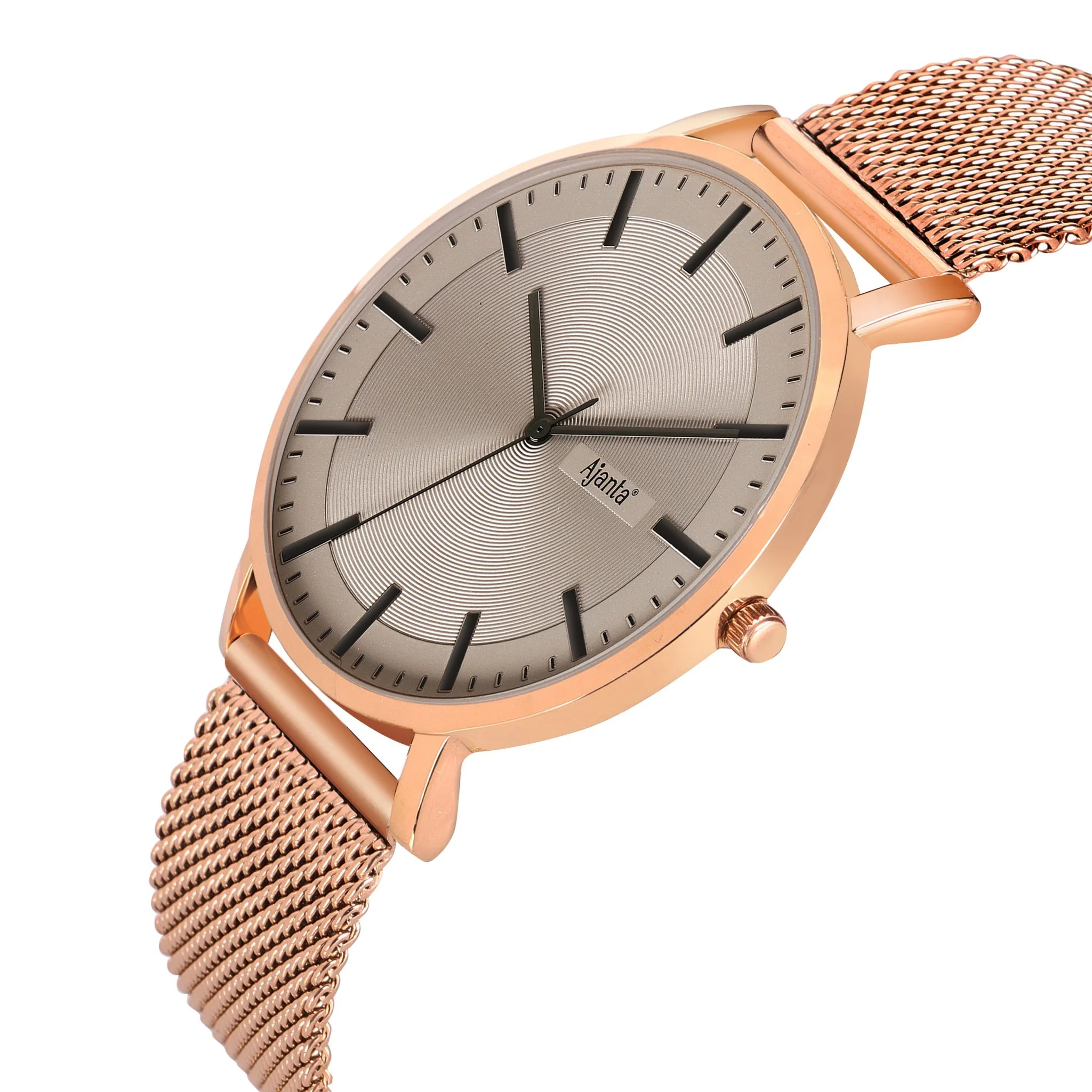 Veyron Gray Dial Rose Gold-Tone Mesh Strap - Image 4