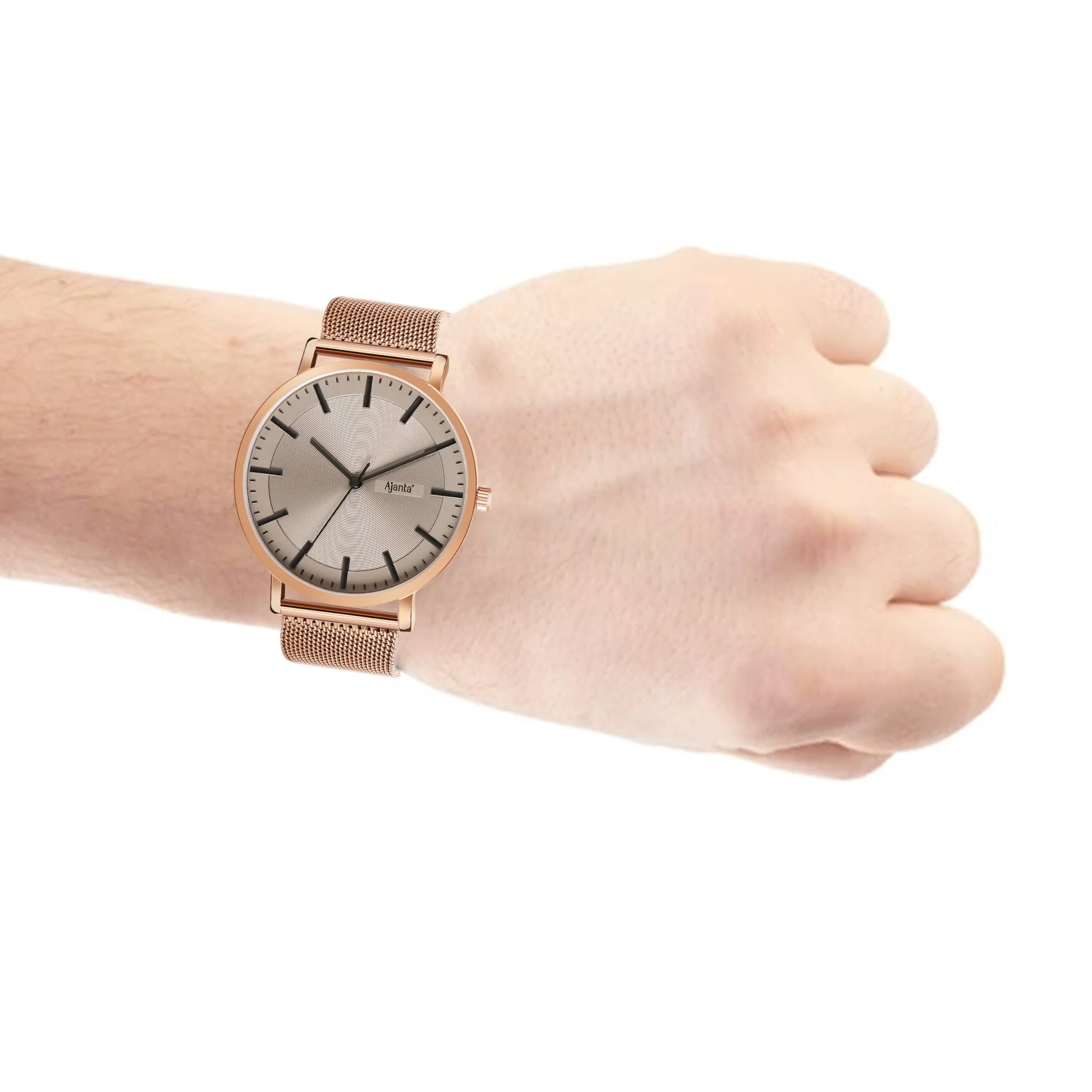 Veyron Gray Dial Rose Gold-Tone Mesh Strap - Image 7