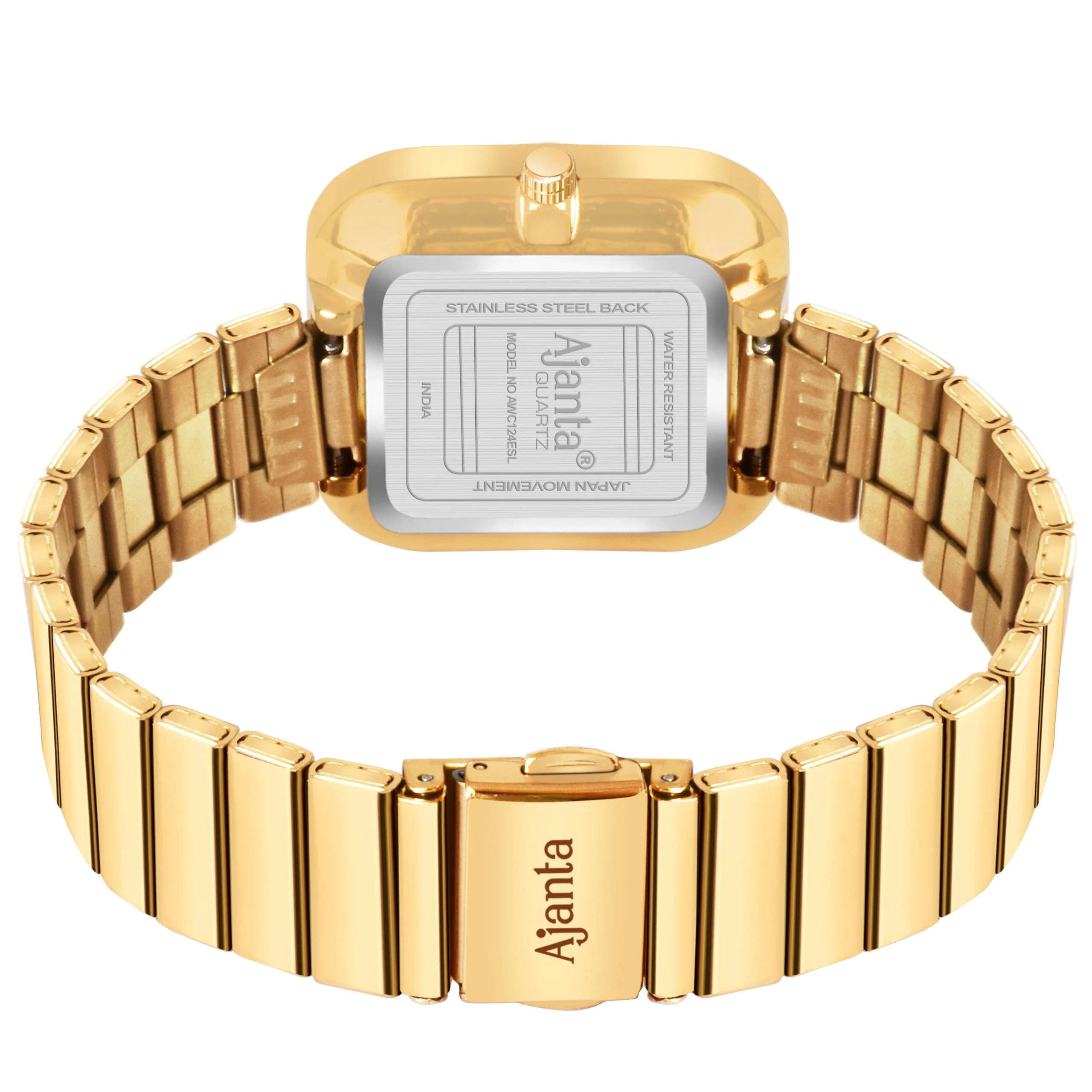 Sorelle Green Dial Gold-Tone Square Bracelet - Image 6