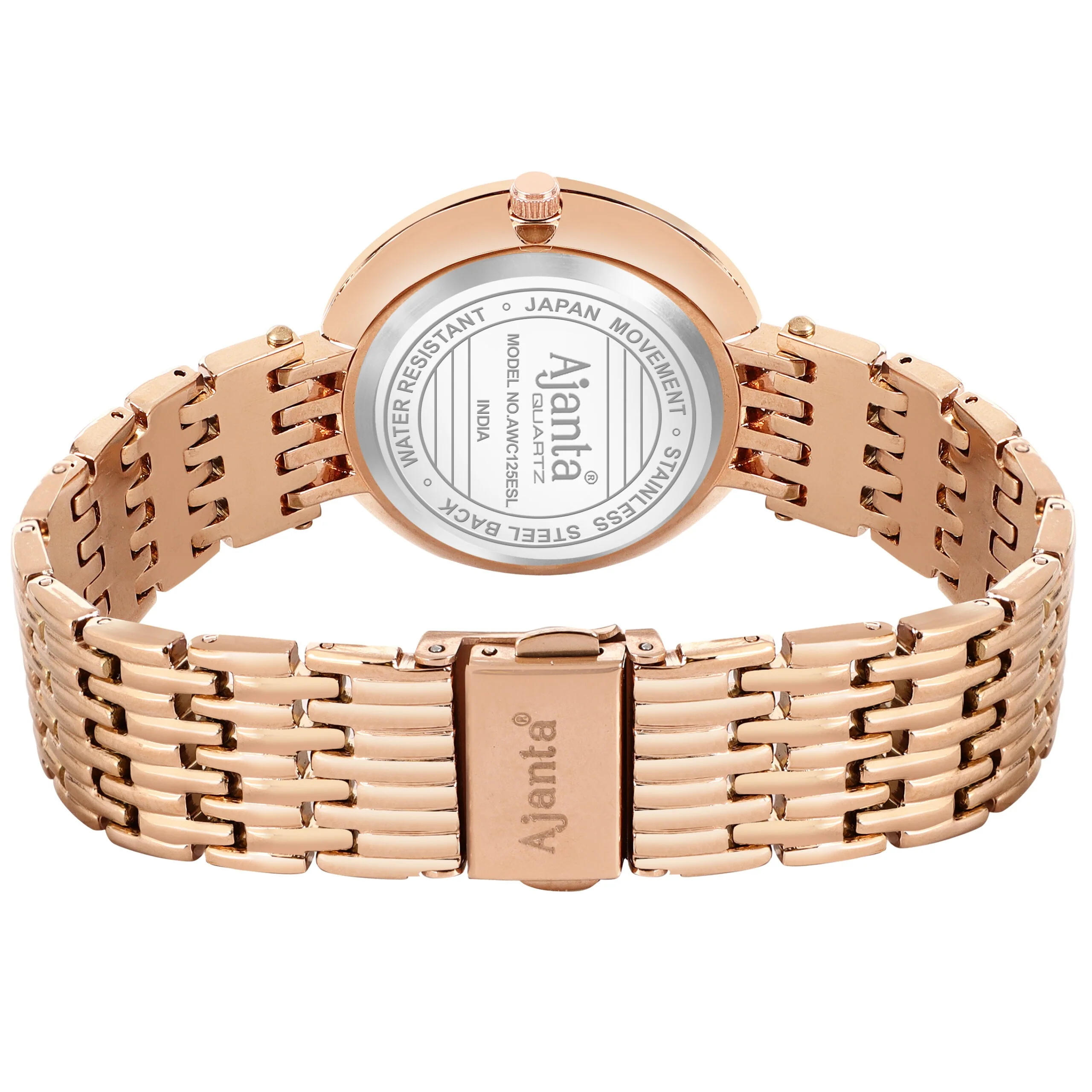 Amoura Silver Dial Rose Gold-Tone Elegant Bracelet Watch - Image 6