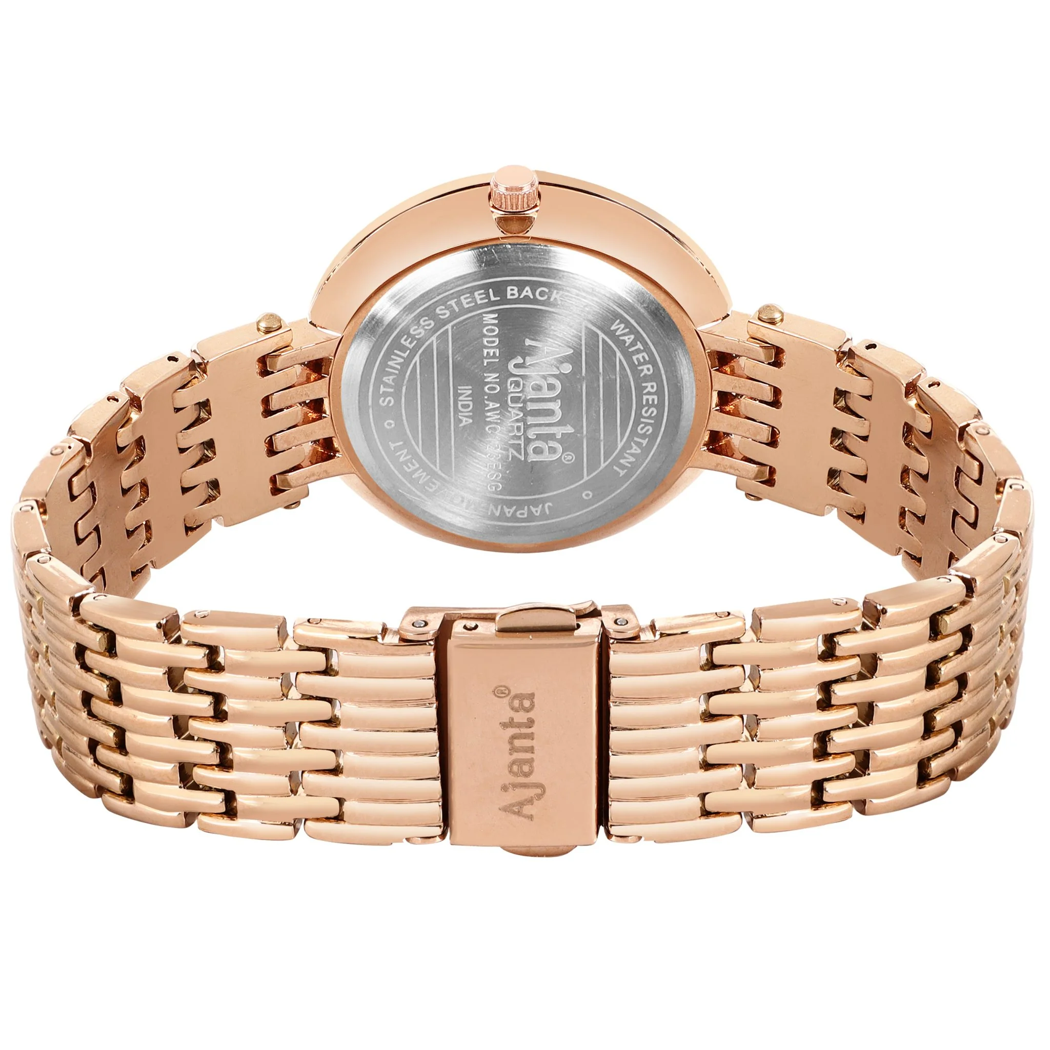 Amoura Green Dial Rose Gold-Tone Elegant Bracelet Watch - Image 7