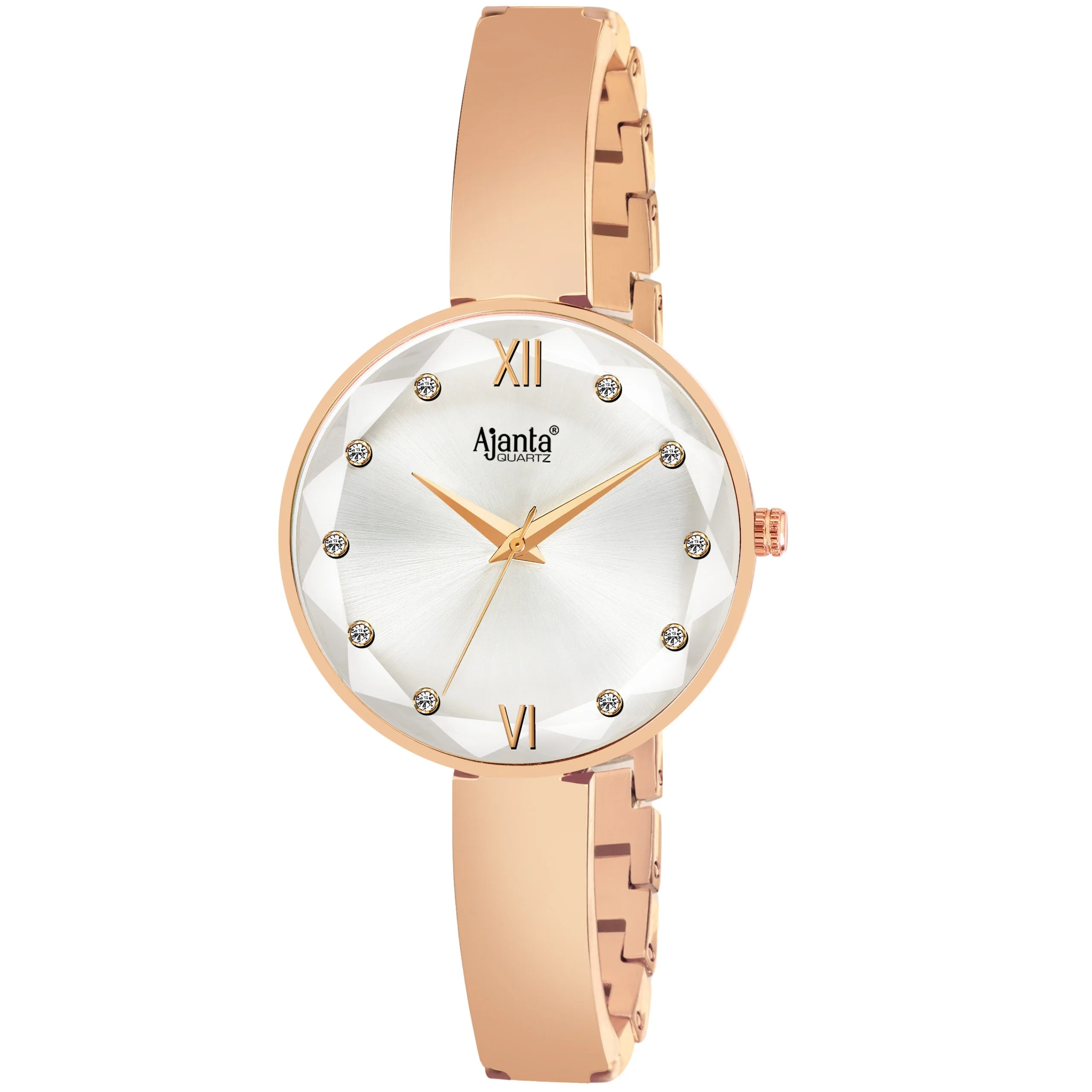 Veloura Silver Dial Rose Gold-Tone Watch & Bracelet Set for Women - Image 5