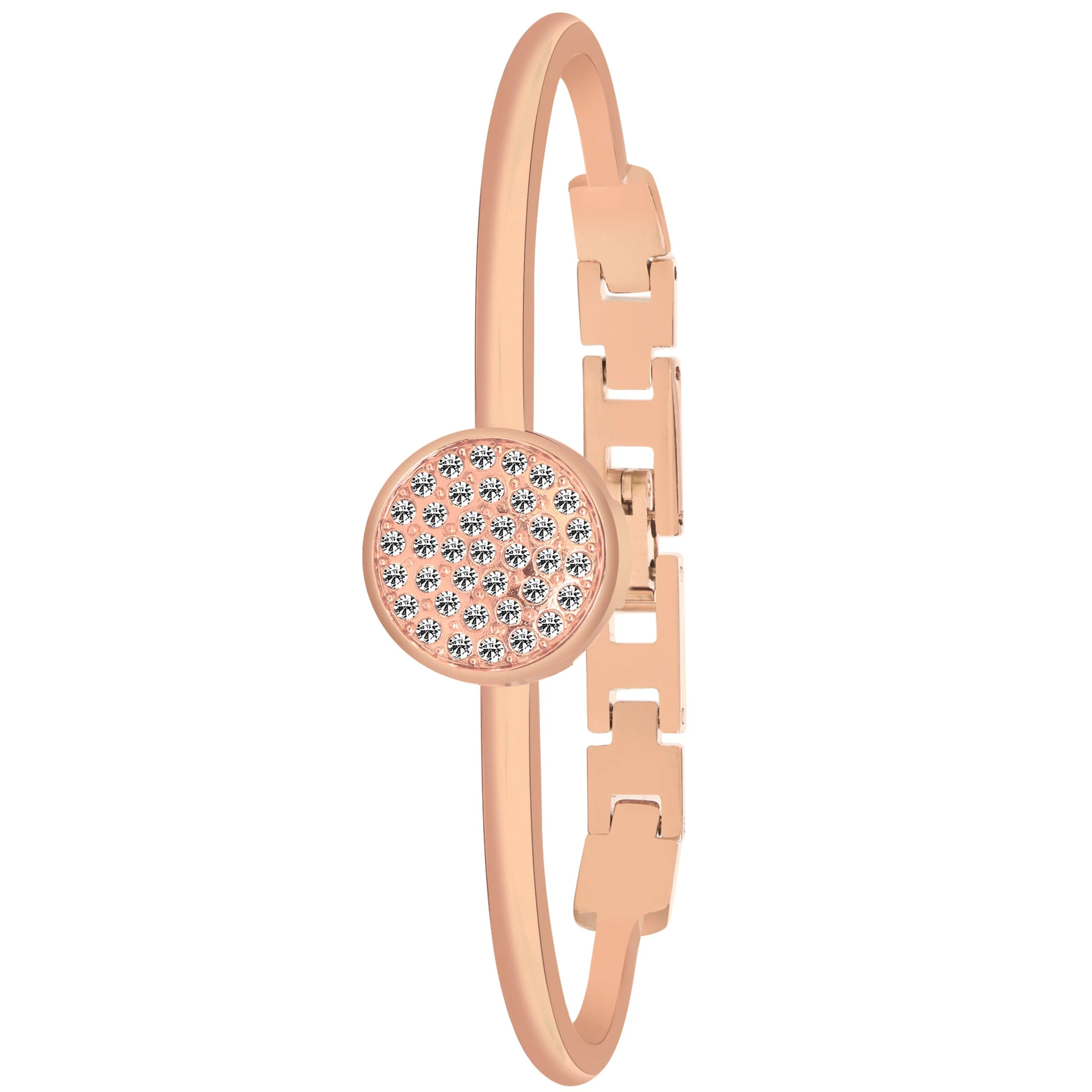 Veloura Silver Dial Rose Gold-Tone Watch & Bracelet Set for Women - Image 7