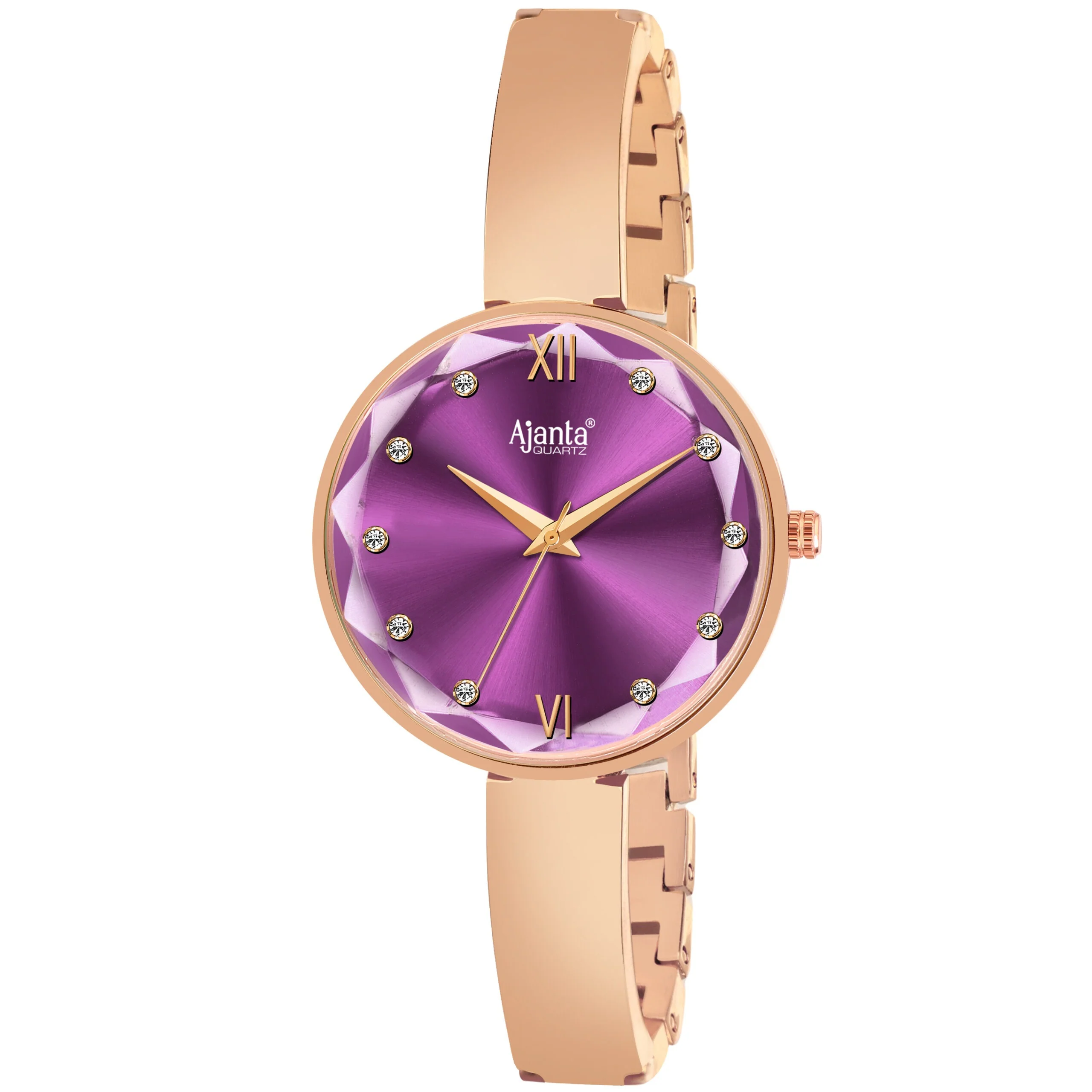 Veloura Purple Dial Rose Gold-Tone Watch & Bracelet Set for Women - Image 6