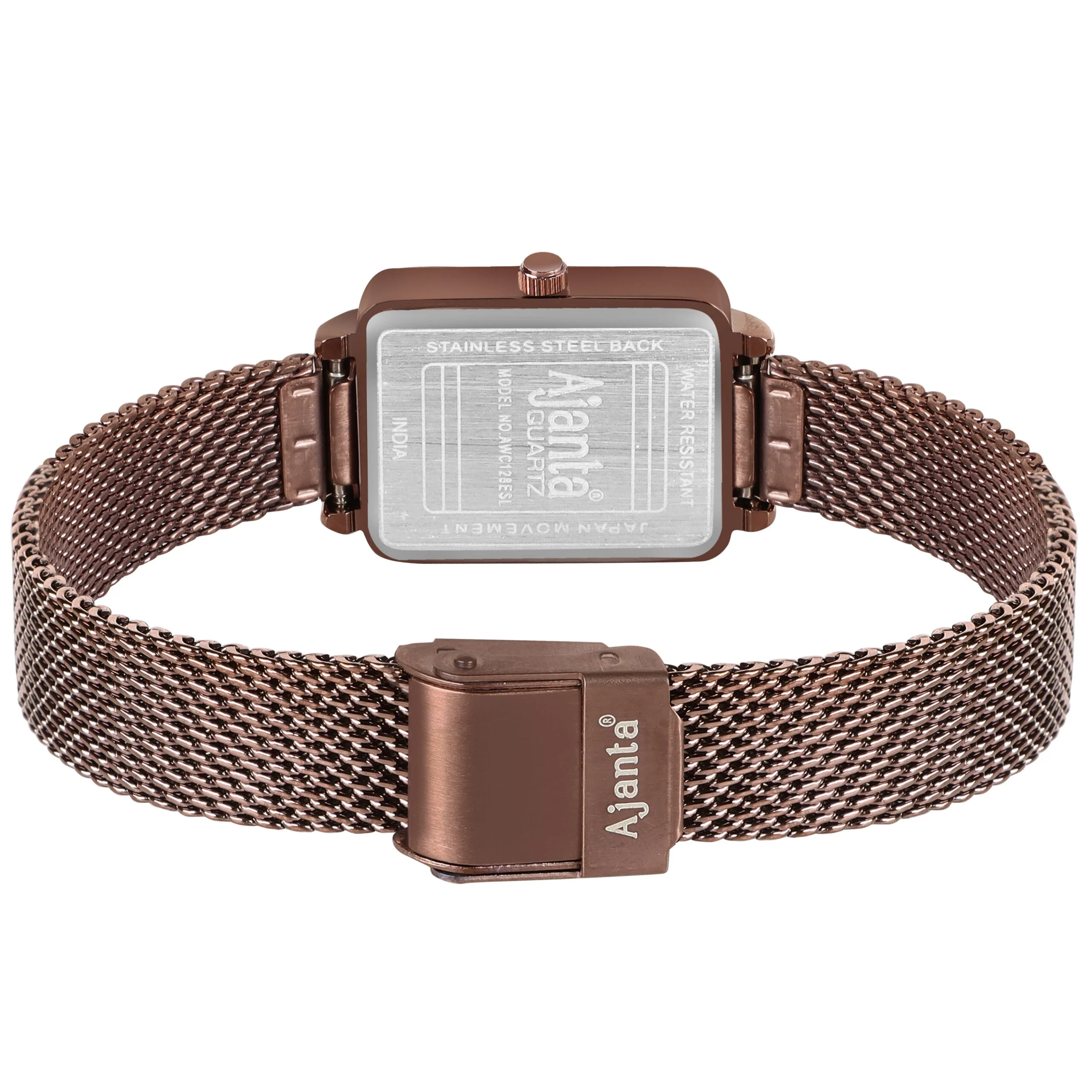 Chopard Brown Dial Brown & Rose Gold-Tone Mesh Bracelet - Image 6