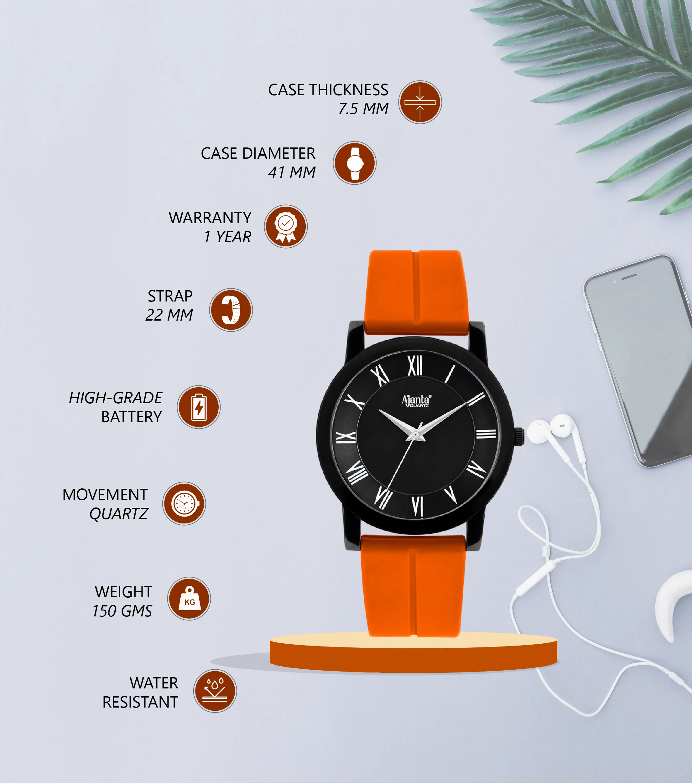 Nova Black Dial Black-Tone Silicon Strap - Image 4