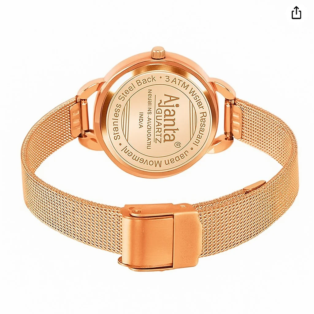 Diavella Silver Dial Rose Gold-Tone Mesh Bracelet - Image 5
