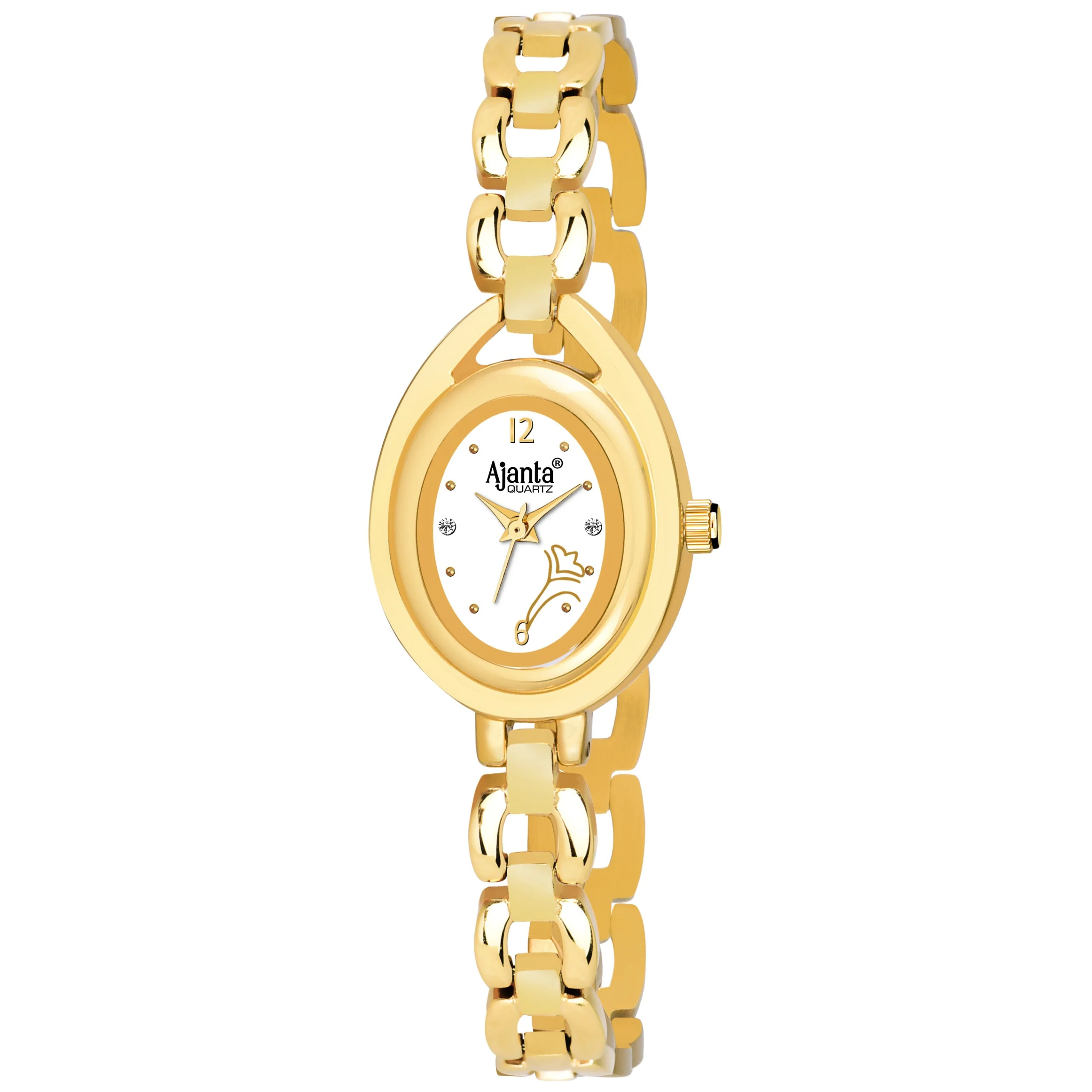 Vellora White Dial Gold-Tone Bracelet - Image 2