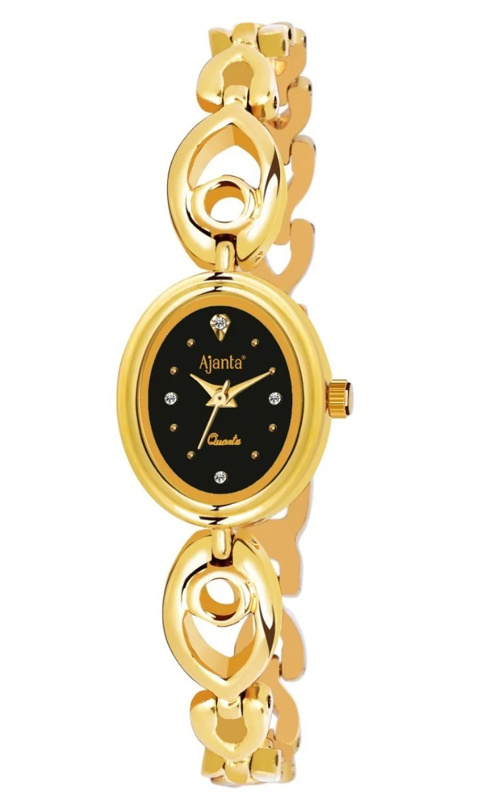 Oralia Black Dial Gold-Tone Bracelet - Image 2