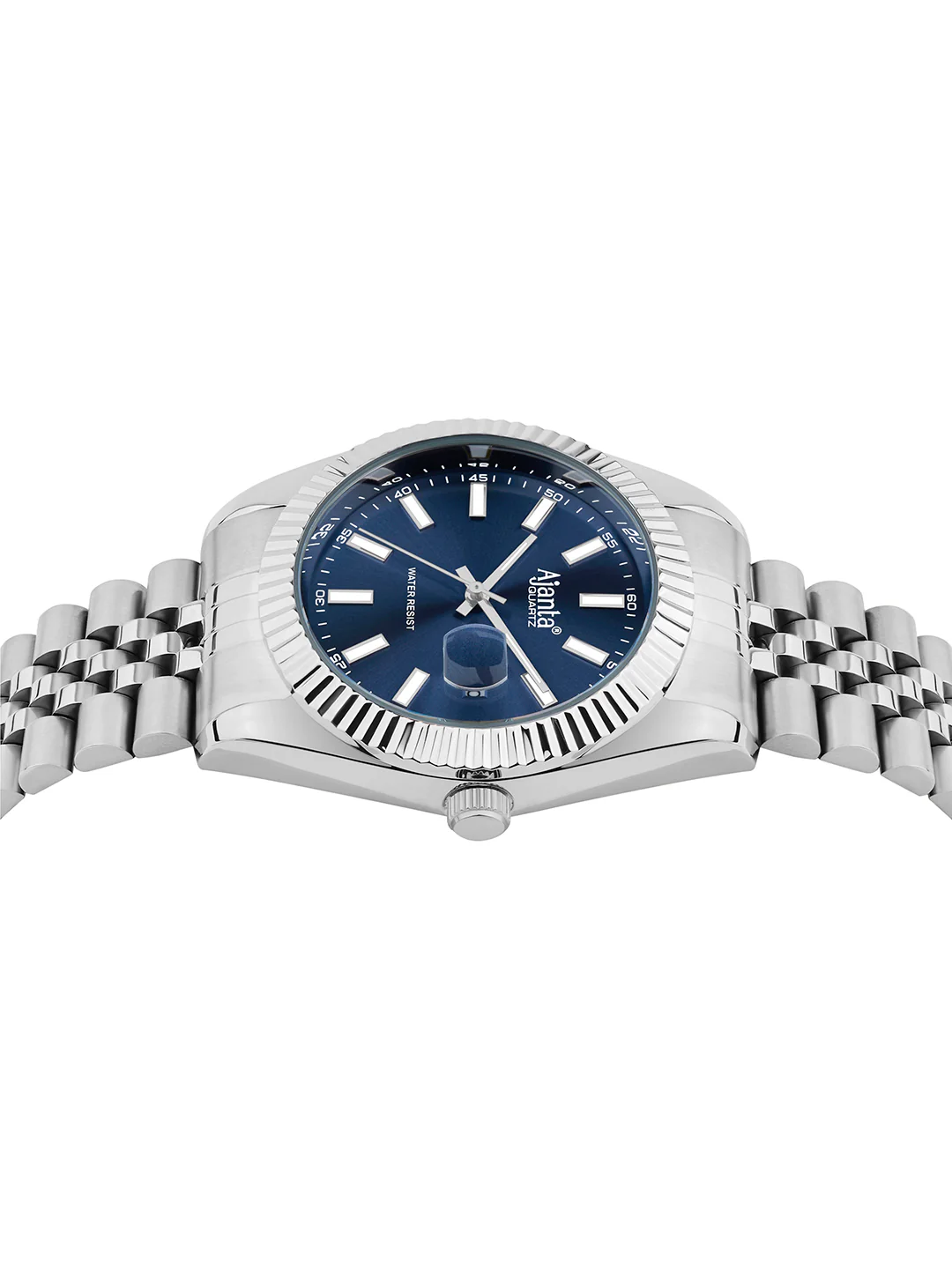 Monaco Blue Dial Stainless Steel Day-Date Watch - Image 3