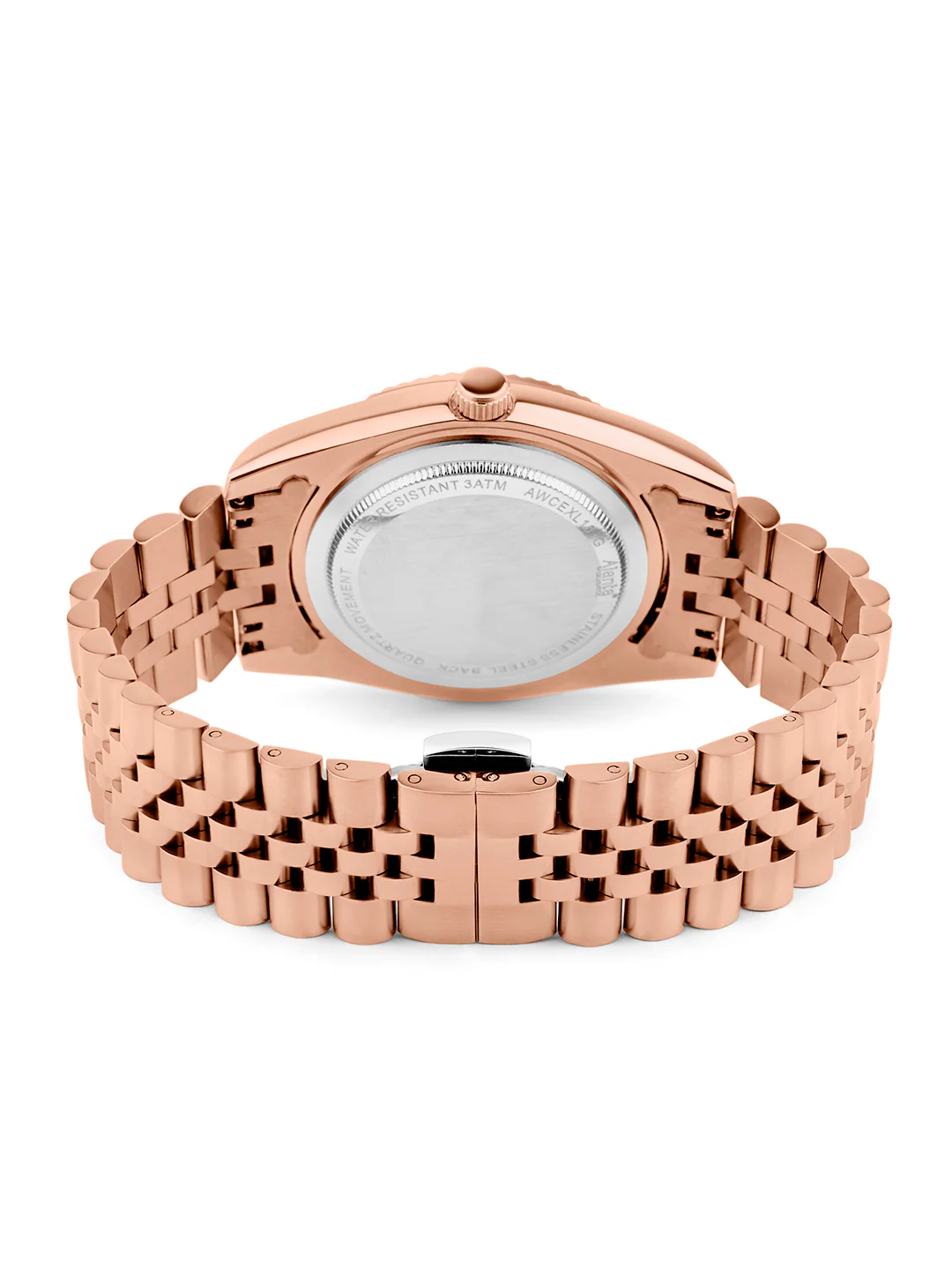 Monaco Rose Gold Black DIal Stainless Steel Day-Date Watch - Image 5