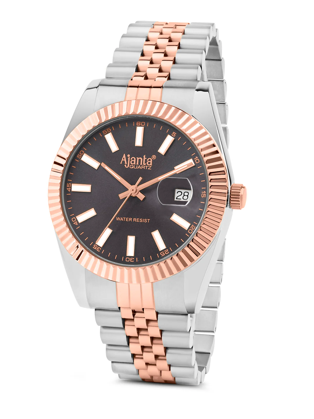 Monaco Two-Tone Grey Dial Stainless Steel Day-Date Watch - Image 3