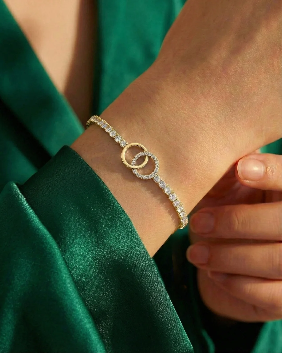 NIA Stainless Steel Golden Anti Tarnish Bracelet. - Image 3