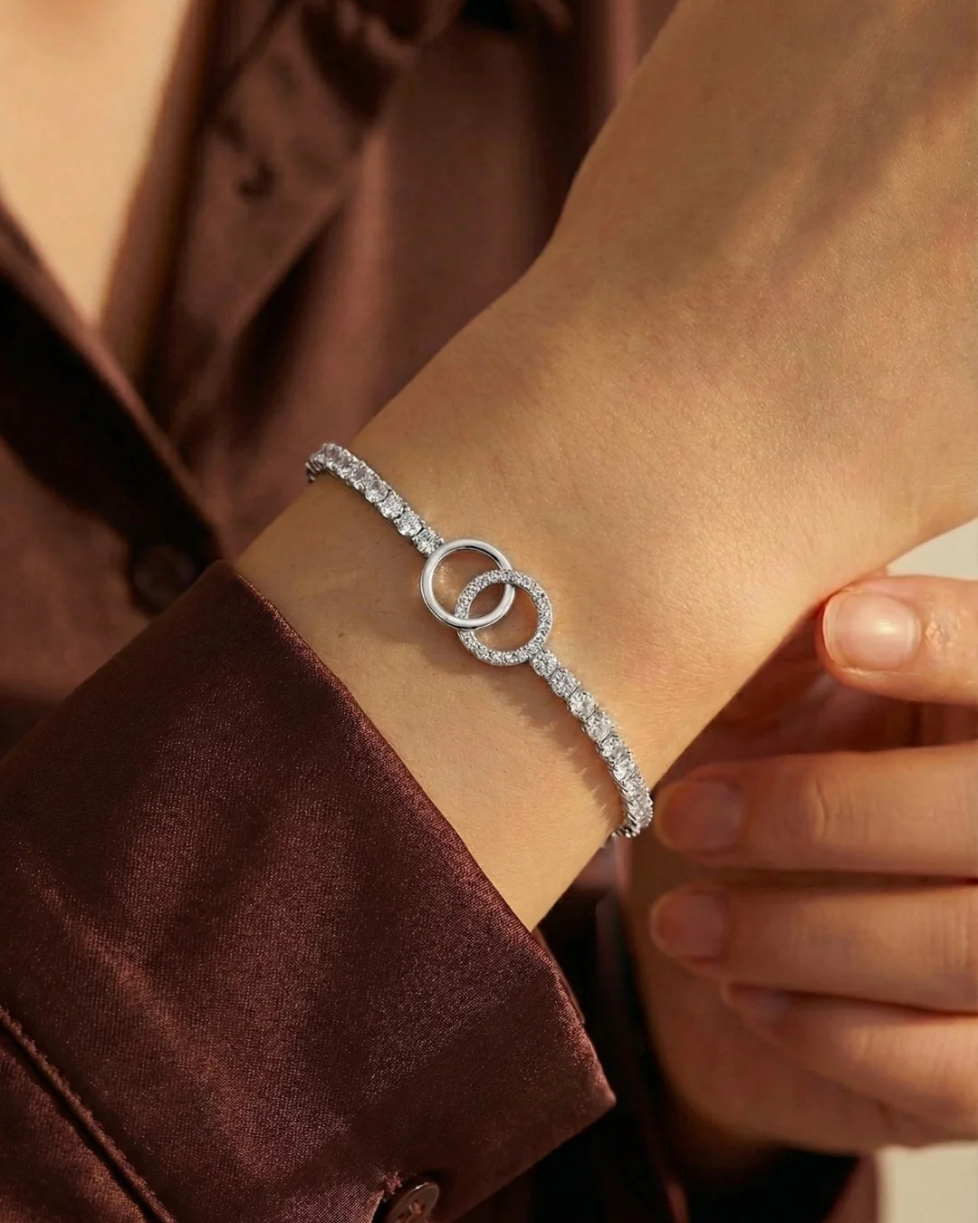 NIA Stainless Steel Silver Anti Tarnish Bracelet. - Image 3